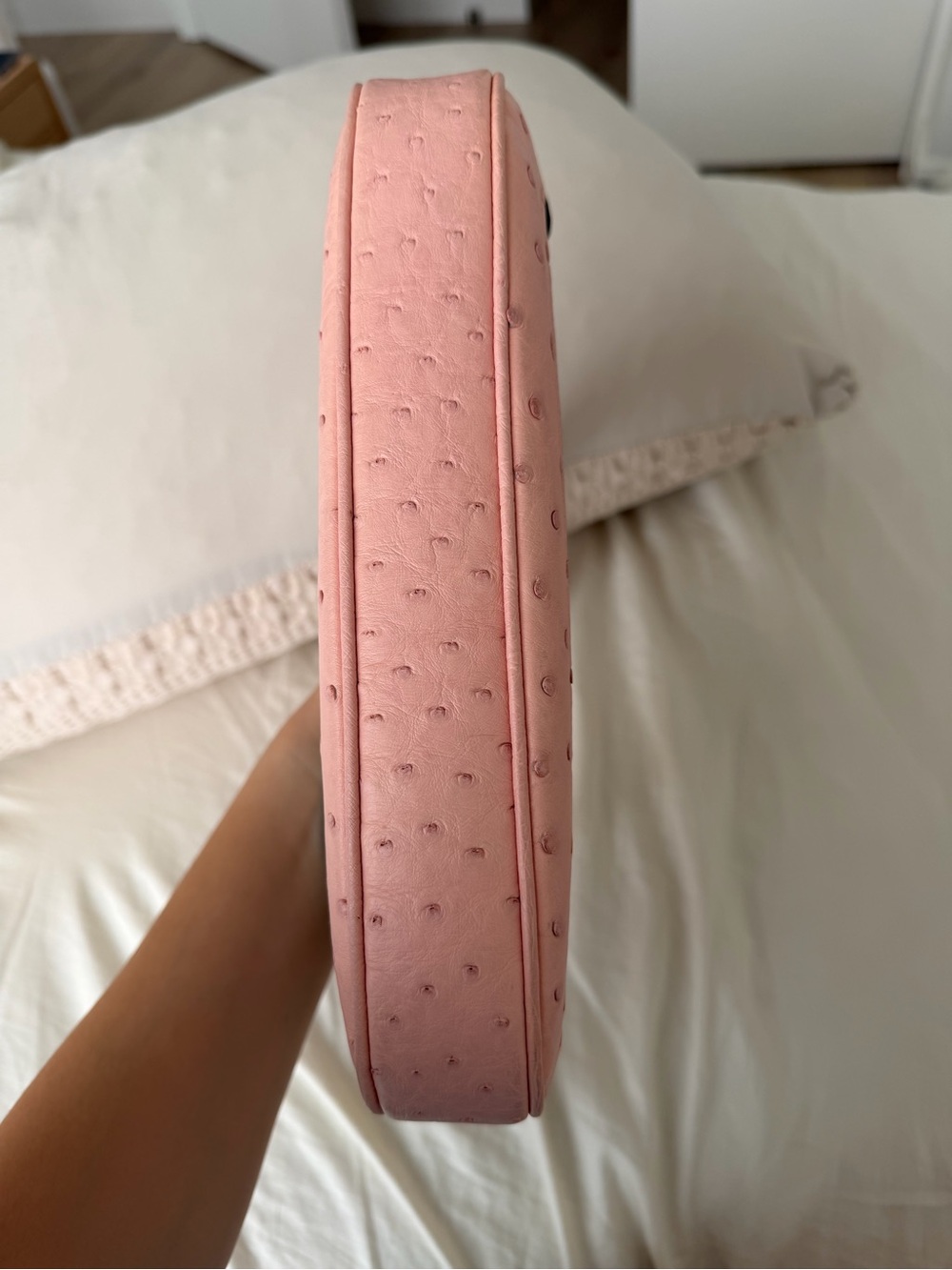 Gucci Pink Snakeskin-Pattern Shoulder Bag - Picture 3 of 7